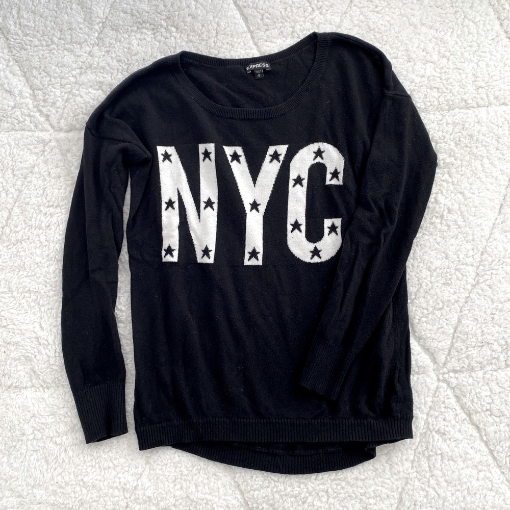 NYC graphic sweater, women’s size M